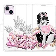 iSaprio flip pouzdro Girl with bubble pro iPhone 14 Plus - Phone Cover