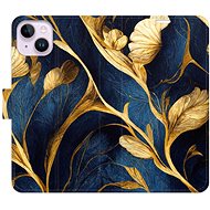 iSaprio flip case GoldBlue for iPhone 14 Plus - Phone Cover
