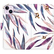 iSaprio flip pouzdro Ornamental Leaves pro iPhone 14 Plus - Phone Cover