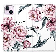 iSaprio flip case Pink Flowers for iPhone 14 Plus - Phone Cover