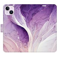 iSaprio flip case Purple Paint for iPhone 14 Plus - Phone Cover