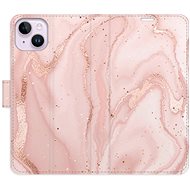 iSaprio flip case RoseGold Marble for iPhone 14 Plus - Phone Cover