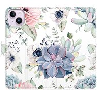 iSaprio flip pouzdro Succulents pro iPhone 14 Plus - Phone Cover