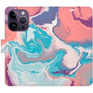 iSaprio flip pouzdro Abstract Paint 06 pro iPhone 14 Pro - Phone Cover