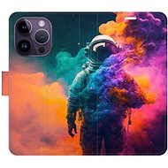 iSaprio flip case Astronaut in Colours 02 for iPhone 14 Pro - Phone Cover
