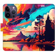 iSaprio flip pouzdro Colorful Mountains 02 pro iPhone 14 Pro - Phone Cover