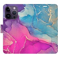 iSaprio flip pouzdro Colour Marble 02 pro iPhone 14 Pro - Phone Cover