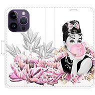 iSaprio flip pouzdro Girl with bubble pro iPhone 14 Pro - Phone Cover