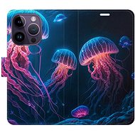 iSaprio flip pouzdro Jellyfish pro iPhone 14 Pro - Phone Cover