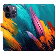 iSaprio flip pouzdro Orange Paint 02 pro iPhone 14 Pro - Phone Cover