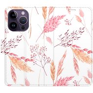 iSaprio flip pouzdro Ornamental Flowers pro iPhone 14 Pro - Phone Cover