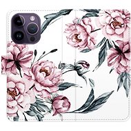 iSaprio flip pouzdro Pink Flowers pro iPhone 14 Pro - Phone Cover