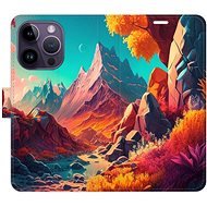 iSaprio flip pouzdro Colorful Mountains pro iPhone 14 Pro - Phone Cover