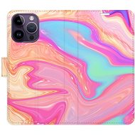 iSaprio flip pouzdro Abstract Paint 07 pro iPhone 14 Pro Max - Phone Cover