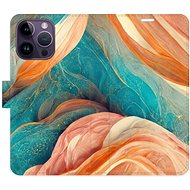 iSaprio flip pouzdro Blue and Orange pro iPhone 14 Pro Max - Phone Cover