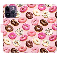 iSaprio flip pouzdro Donuts Pattern 03 pro iPhone 14 Pro Max - Phone Cover