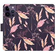 iSaprio flip pouzdro Ornamental Flowers 02 pro iPhone 14 Pro Max - Phone Cover