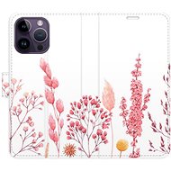 iSaprio flip pouzdro Pink Flowers 03 pro iPhone 14 Pro Max - Phone Cover