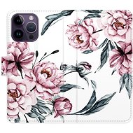 iSaprio flip case Pink Flowers for iPhone 14 Pro Max - Phone Cover