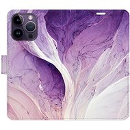 iSaprio flip pouzdro Purple Paint pro iPhone 14 Pro Max - Phone Cover