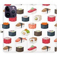 iSaprio flip puzdro Sushi Pattern 02 na iPhone 14 Pro Max - Kryt na mobil