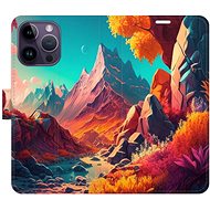 iSaprio flip pouzdro Colorful Mountains pro iPhone 14 Pro Max - Phone Cover