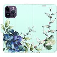 iSaprio flip case Blue Flowers for iPhone 14 Pro Max - Phone Cover