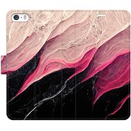 iSaprio flip pouzdro BlackPink Marble pro iPhone 5/5S/SE - Phone Cover