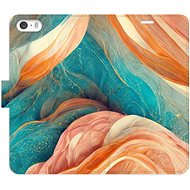 iSaprio flip pouzdro Blue and Orange pro iPhone 5/5S/SE - Phone Cover