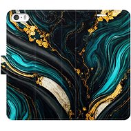 iSaprio flip pouzdro Dark Paint pro iPhone 5/5S/SE - Phone Cover