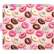 iSaprio flip pouzdro Donuts Pattern 03 pro iPhone 5/5S/SE - Phone Cover