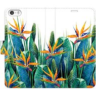 iSaprio flip pouzdro Exotic Flowers 02 pro iPhone 5/5S/SE - Phone Cover