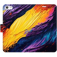 iSaprio flip pouzdro Fire Paint pro iPhone 5/5S/SE - Phone Cover
