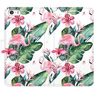 iSaprio flip pouzdro Flamingos Pattern pro iPhone 5/5S/SE - Phone Cover