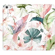 iSaprio flip pouzdro Flower Pattern 07 pro iPhone 5/5S/SE - Phone Cover