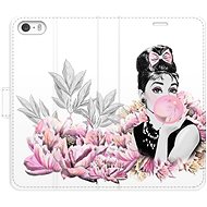 iSaprio flip pouzdro Girl with bubble pro iPhone 5/5S/SE - Phone Cover