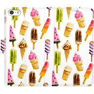 iSaprio flip pouzdro Ice Cream Pattern pro iPhone 5/5S/SE - Phone Cover