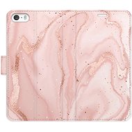 iSaprio flip pouzdro RoseGold Marble pro iPhone 5/5S/SE - Phone Cover