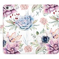 iSaprio flip pouzdro Succulents Pattern pro iPhone 5/5S/SE - Phone Cover