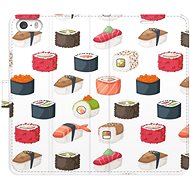 iSaprio flip pouzdro Sushi Pattern 02 pro iPhone 5/5S/SE - Phone Cover