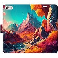 iSaprio flip pouzdro Colorful Mountains pro iPhone 5/5S/SE - Phone Cover