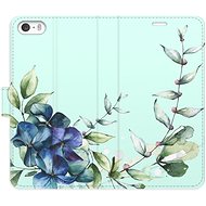 iSaprio flip pouzdro Blue Flowers pro iPhone 5/5S/SE - Phone Cover