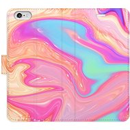 iSaprio flip pouzdro Abstract Paint 07 pro iPhone 6/6S - Phone Cover