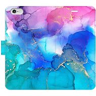 iSaprio flip pouzdro BluePink Paint pro iPhone 6/6S - Phone Cover