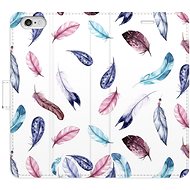 iSaprio flip pouzdro Colorful Feathers pro iPhone 6/6S - Phone Cover