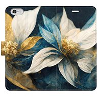 iSaprio flip pouzdro Gold Flowers pro iPhone 6/6S - Phone Cover