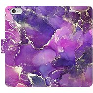 iSaprio flip case Purple Marble for iPhone 6/6S - Phone Cover