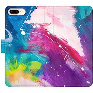 iSaprio flip pouzdro Abstract Paint 05 pro iPhone 7 Plus - Phone Cover