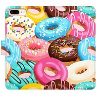 iSaprio flip pouzdro Donuts Pattern 02 pro iPhone 7 Plus - Phone Cover