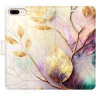 iSaprio flip pouzdro Gold Leaves 02 pro iPhone 7 Plus - Phone Cover